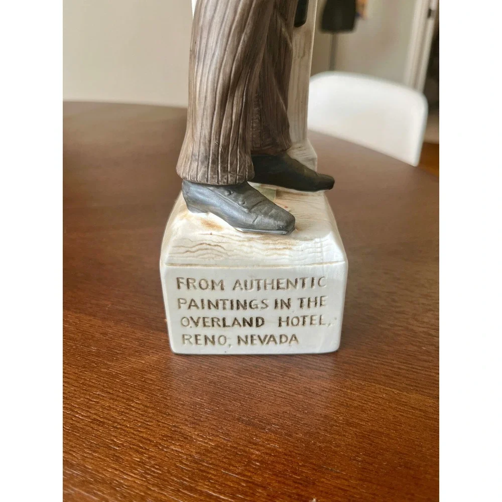 McCormick Doc Holliday Bourbon Decanter OS Multi Excellent 1977 Gunfighter Porc